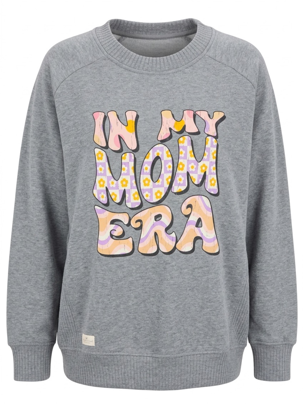 Kids Gray 'In My Mom Era' Graphic Pajama Top